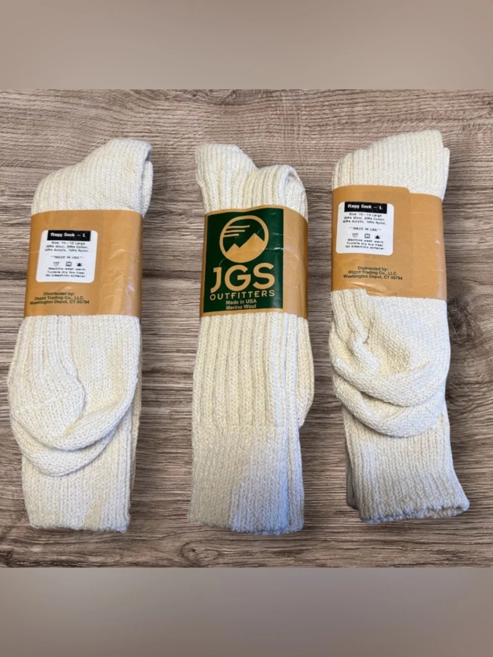 NWT JGS Outfitters made in the USA from Merino Wool.